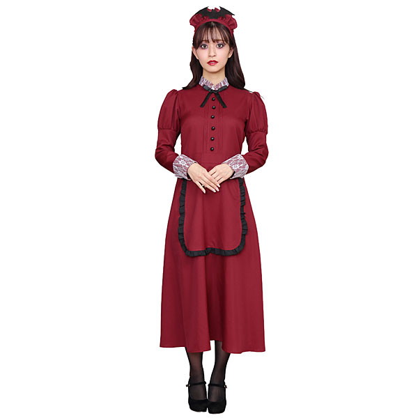 樂天商城 - ハロウィンコスチューム　洋館メイドボルドー