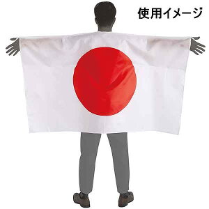 スポーツ観戦コスチューム　着て応援！日本国旗 /メール便可