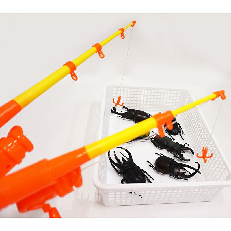 BIG昆虫フィギュア　二刀流釣り大会　24個 / 釣り 大会 抽選会 イベント 縁日セット