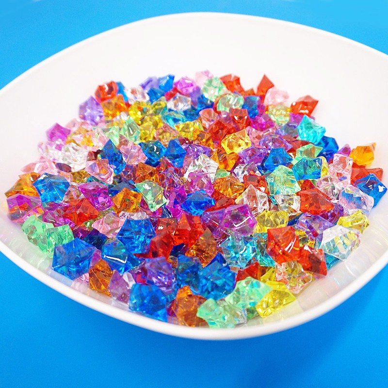 キラキラクリスタルアクリル石すくいどり　約1200個（約2kg）お持ち帰りボトル付き...