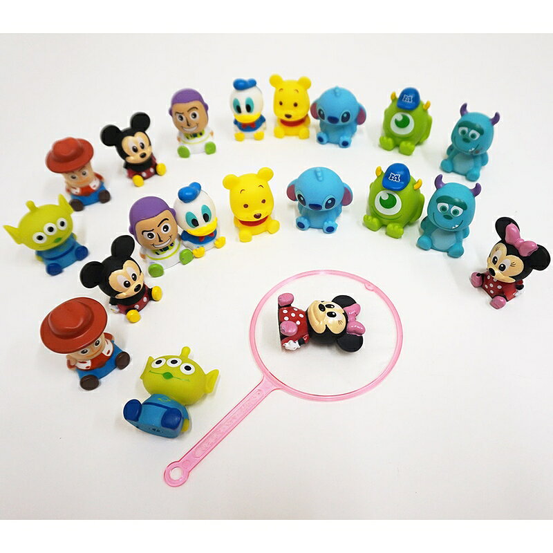 水に浮くぷかぷかキャラクターおもちゃ　ディズニーおすわりぷかぷか人形　H4cm　4...