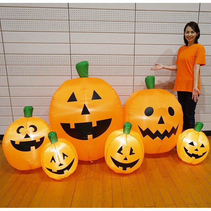 樂天商城 - ハロウィンエア装飾　エアブロー　ワイドパンプキン　W230cm