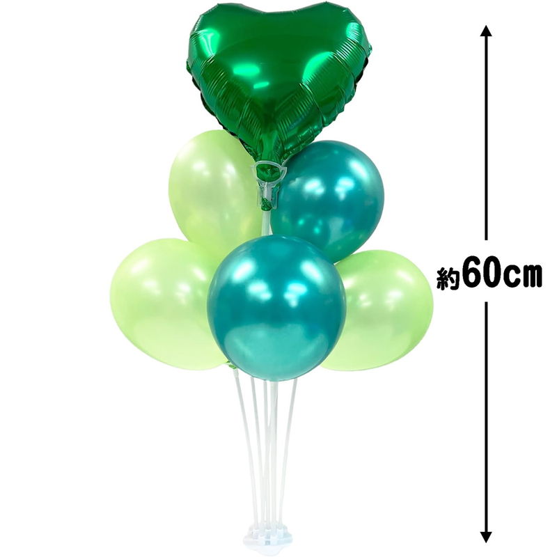 樂天商城 - ミニバルーンスタンド　風船付き　グリーン＆ライム / 風船 バルーン 誕生日 バースデー 飾り 装飾 かわいい