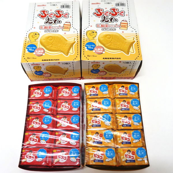 ぷくぷくたいやきとビスコの抽選イベントセット（140名様用） / お菓子 おかし 抽選会のサムネイル