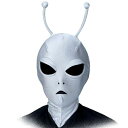かぶりもの 宇宙人マスク /メール便可