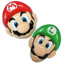 スーパーマリオ マリオ&ルイージお面 2枚セット 約H20-22cm