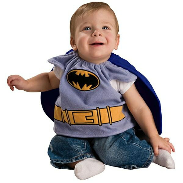 ルービーズ 子供コスチューム　バットマンベビーBATMAN　DX　BIB 　着丈29cm