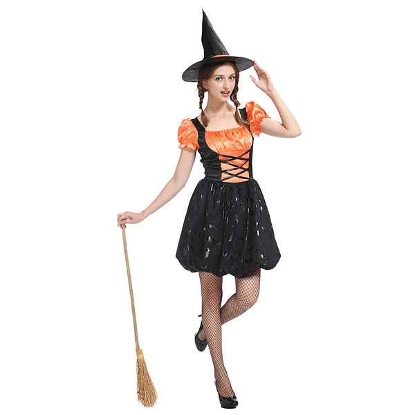 樂天商城 - ハロウィンコスチューム　バルーンウィッチ（オレンジ）