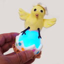 7色に変化する光るイースターたまごH6cm 工作粘土付き / 手作り 工作 卵型ランプ お絵かき 復活祭 販促グッズ 集客イベント おもちゃ プレゼント/ 動画有