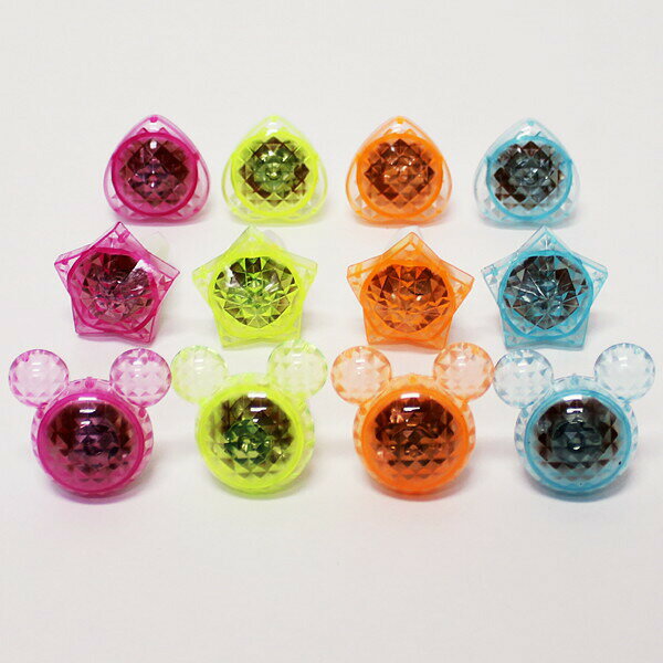 ピカピカ光る3パターンゆびわ　36個/ 動画有