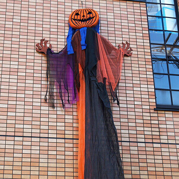 ハロウィン ビッグ 装飾　ホラーハンギングパンプキン　H500×W180cm