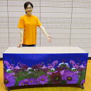 秋装飾 ワゴンなど腰巻きロール幕 コスモス 60cm×5m巻/動画有