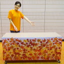 秋装飾 ワゴンなど腰巻きロール幕 もみじ 60cm×5m巻/動画有
