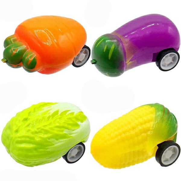 産地直送！野菜プルバックカー　48個 / おもちゃ 玩具 景品 プレゼント