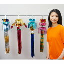 七夕飾り用吹流し Lサイズ(約75cm) 4本セット / 吹き流し 七夕 簡単 飾り付け キラキラ 笹 装飾 デコレーション