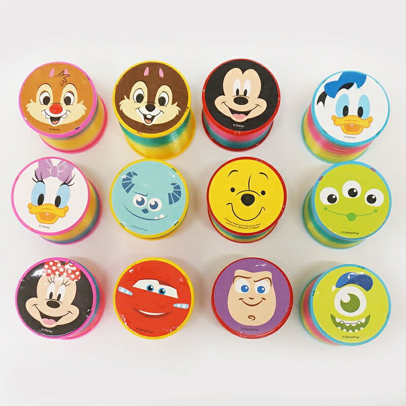 販促イベント屋のディズニー光るピカピカスプリング　10個+予備2個 / 縁日 景品 光る おもちゃ ディズニー｜アングル2