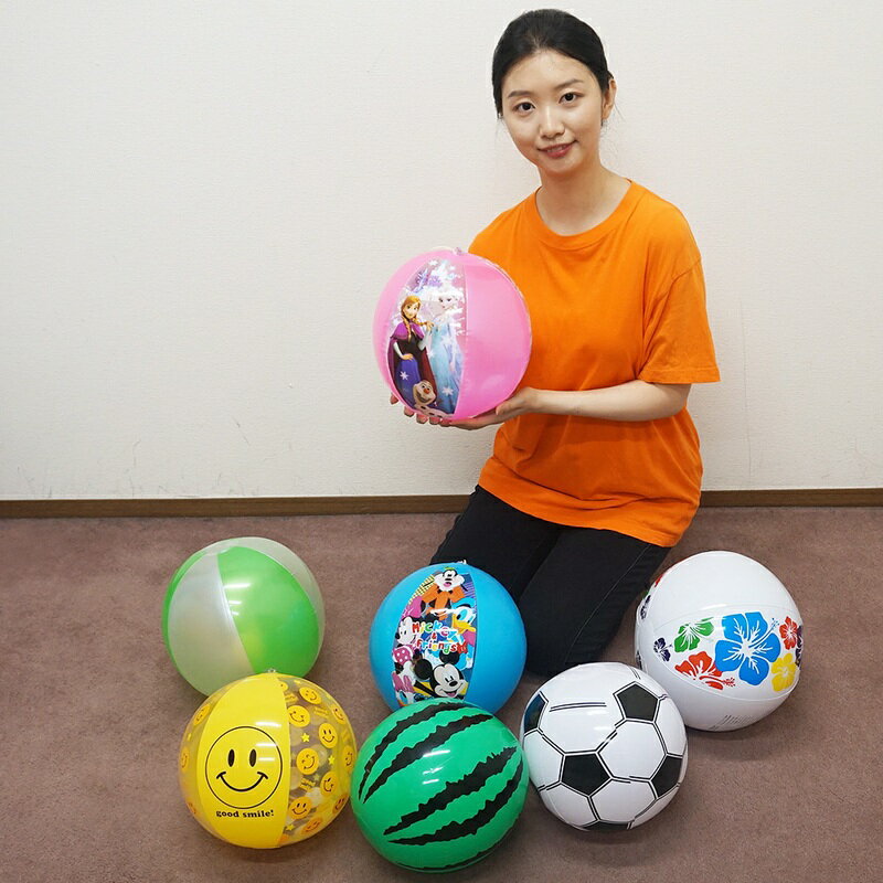 ビーチボール　7柄以上取合せ (7個+予備3個)/ 海 プール 水遊び 景品 プレゼント