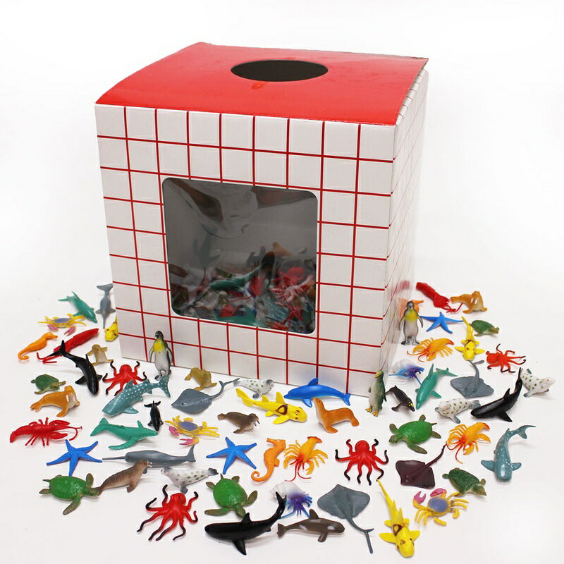 乐天商城 - 海洋生物36種フィギュアすくいどり　約540個 / 縁日 お祭り 景品 おもちゃ イベント すくいどり つかみどり