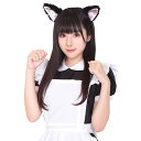 けもみみピン　黒ねこ / ヘアピン ヘアクリップ ヘアアクセサリー コスプレ コスチューム