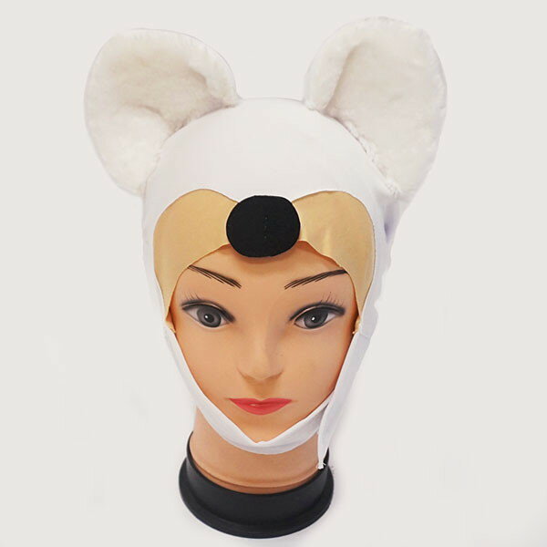 かぶりもの　犬わんわんかぶり　白（戌） 【商品番号】No.29780 【商品説明】画期的なアイディアと伸縮性生地を使用しているので頭のサイズ・形を問わず誰でもジャストフィットし、簡単に出来上がり、持ち運びもポケットに入るサイズ。激しい動きに...