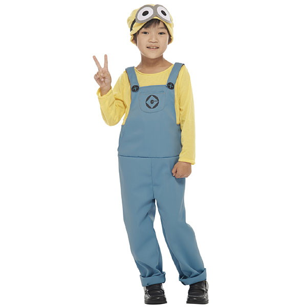 コスチューム　ミニオンズ（パンツ）子供用Costume - Child Minions 【商品番号】No.3041　SNo.3042　M 【商品説明】人気のミニオンのコスチューム背中ファスナーのツナギです。 【セット内容】ジャンプスーツ・帽...