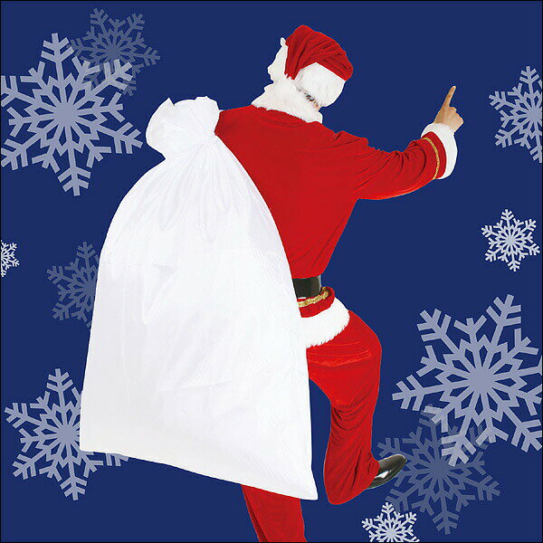 サンタクロースの袋（サンタさんの大きな袋）ポリエステル製　120×90cm【コスプレ・クリスマス衣装】