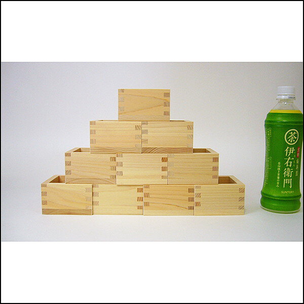 ひのき枡　1合　無地　83×83×52mm　10個 2