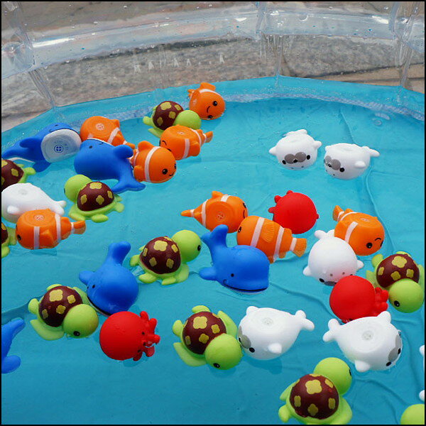 水に浮くすくい用おもちゃ　ぷかぷか人気の海の生き物(50個) / 水のおもちゃ すく...