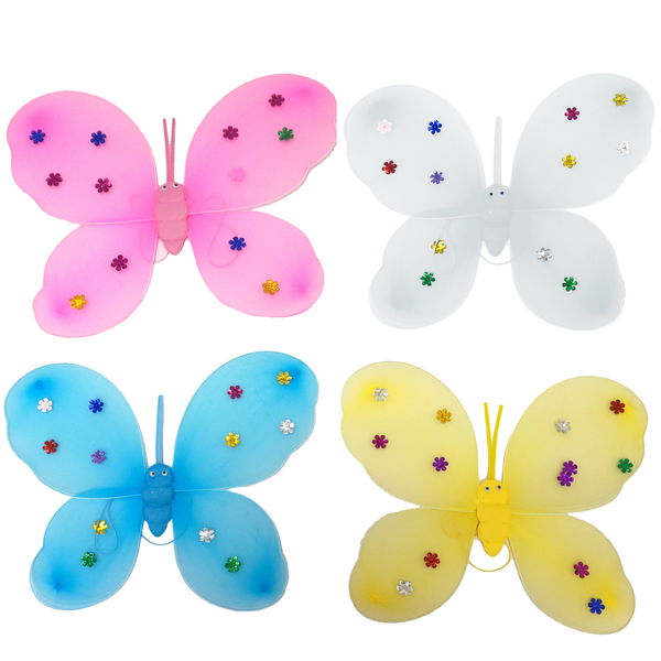 ファンシーな妖精の羽 4色12枚セット