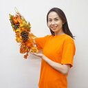 ハロウィン 装飾 オータムドロップスワッグ(パインコーン) L60cm / リース ドア飾り 吊り下げ