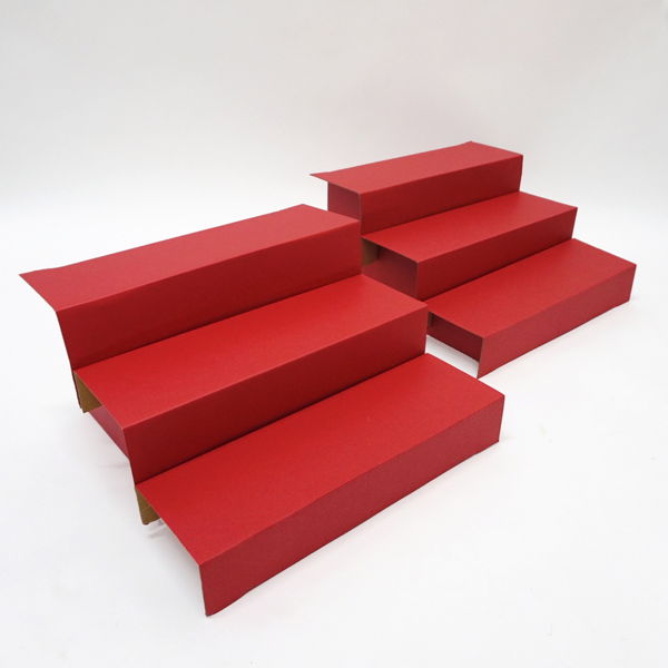 販促イベント屋のひな祭り店舗装飾　紙製ひな壇ディスプレイ（組み立て済）　W29.5cm　2個セット / ひなまつり 飾り｜アングル3