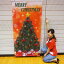クリスマス 装飾 立体タペストリー(オーナメント12個 取付クリスマス 装飾) レッドクリスマス H180cm 3,960円