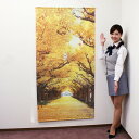 タペストリー 秋 いちょう並木 防炎加工 H180×90cm