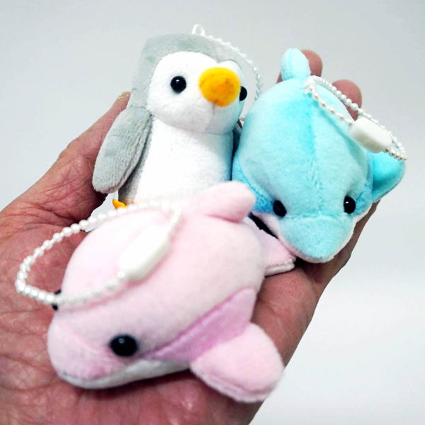 乐天商城 - 人気の海の動物ぬいぐるみマスコットBC　7種21個セット