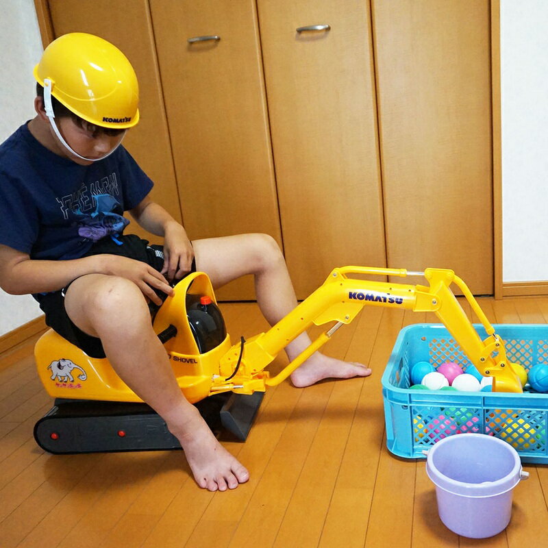 電動コマツシャベルで、68mmカラーカプセルすくいゲーム　50個