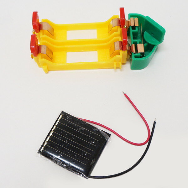 初めて電気を学ぶ実験キット　太陽電池・小さいモーター・電子オルゴール・LED電球のセット/動画有 2