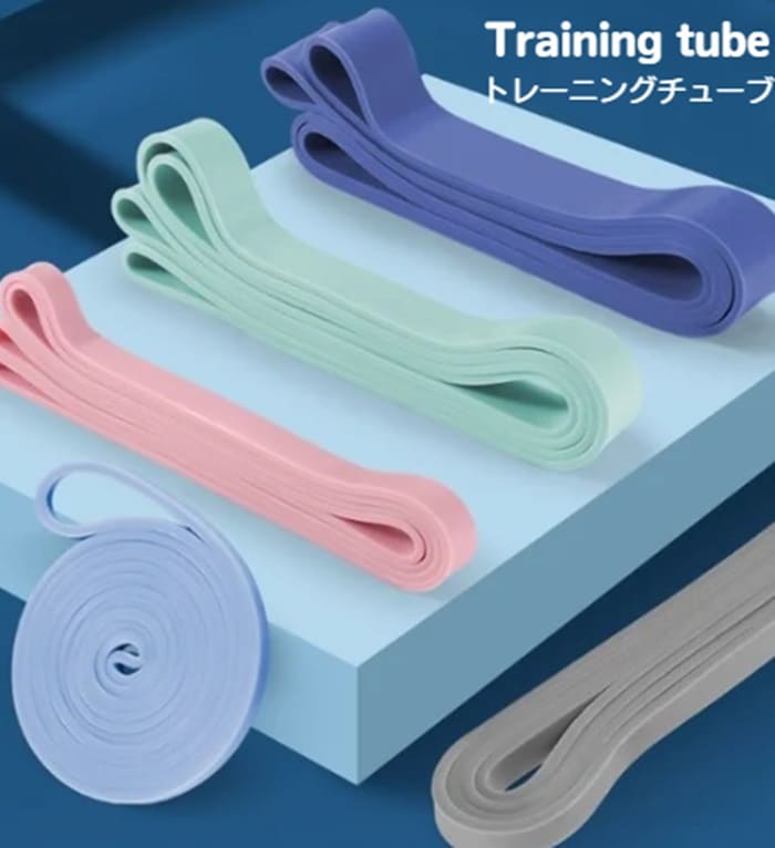 トレーニングチューブ トレーニング エクササイズバンド 筋トレ チューブ ゴムバンド エクササイズ レ..