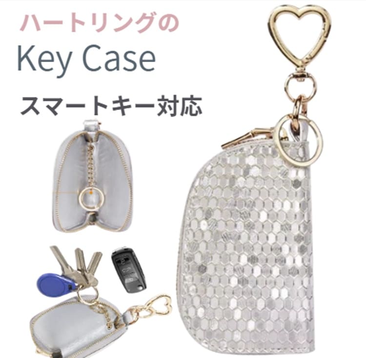 Rakuten - キーケース 本革 スマートキー 銀 シルバー 車キーケース キーケース メンズ 本革 かわいい ペア キーケース ブランド カー キーケース レディース ブランド チェック 本革 おしゃれ 革 ボタン 柄 メンズ キーケース スマートキー 入学 入社 社会人 お祝い 通勤