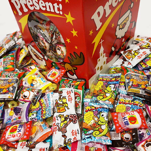 クリスマスBOX　色々駄菓子・飴つかみどり(500個)