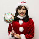 装飾用クリスマススティック風船　クリスマスドッツ/メール便可