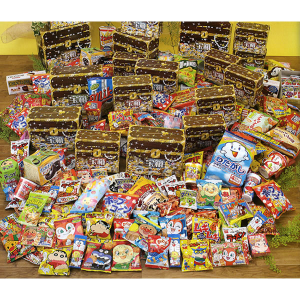 お菓子入り宝箱抽選会(100名様用)　[大型商品160cm以上]