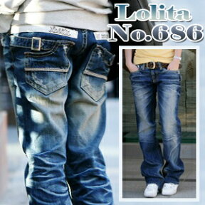 ボーイズシルエット カジュアル ロリータジーンズ LolitaJeans ロリータ ジーンズ Lolita Jeans レディース ボーイフレンドデニム ボーイズ デニム■lo-no686