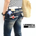 ロリータ ジーンズ LOLITA JEANS ブーツカット デニム 星 刺繍 ベルト■lo-1186 その1