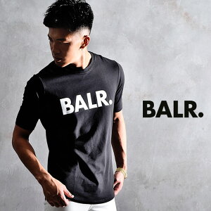 【送料無料】BALR ボーラー Tシャツ メンズ ロング丈 ロング カットソー 半袖 ゆったり おしゃれ 大きいサイズ LL XL XXL お兄系 黒 白 ブラック ホワイト ストリート ビッグ ビッグシルエット 丸首 ストレッチ ブランド BRAND T-SHIRT BALR. B10001 ※送料無料