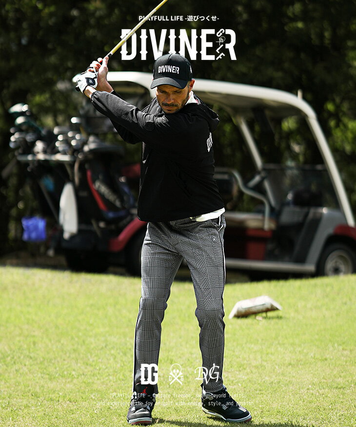 【DIVINER GOLF】 ゴルフウェア メンズ ゴルフパンツ ストレッチ ゴルフ ストレッ...