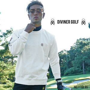 【DIVINER GOLF】ゴルフウェア メンズ ゴルフ メンズウェアトレーナー 長袖 おしゃれ ブランド ウエアー コーデ 黒 白 コンペ 景品 夏 夏服 夏物 メンズファッション スポーツ カジュアル シンプル ディバイナーゴルフ