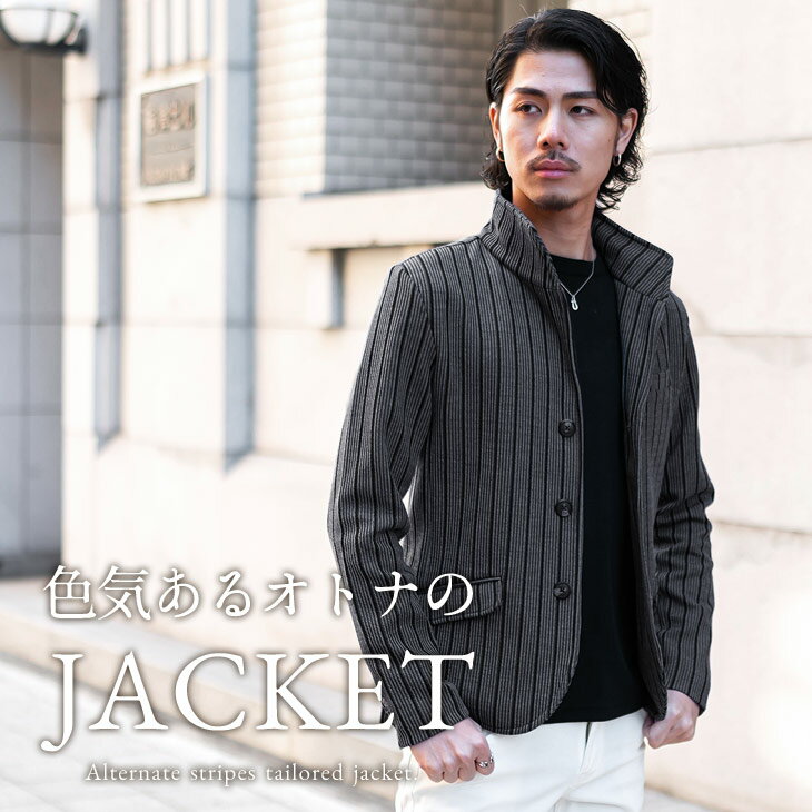 ジャケット メンズ ブランド イタリアンカラー テーラードジャケット メンズ イタ...