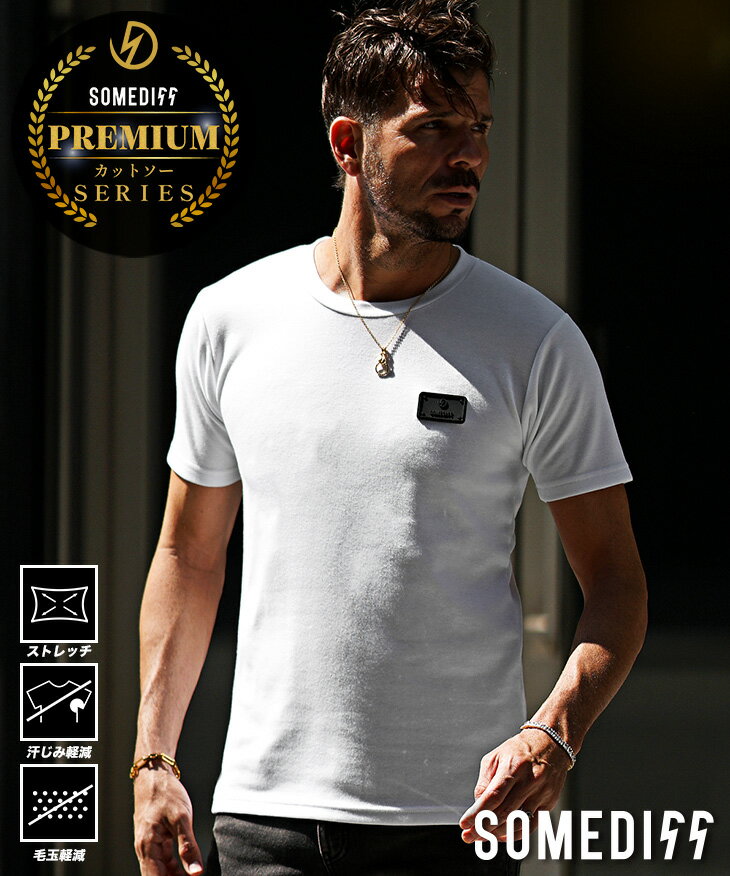 Tシャツ メンズ 半袖 ストレッチ 厚手 白Tシャツ 半袖Tシャツ デザインTシャツ ロゴTシャツ 黒 クルーネック 透けない ワッペン 白T 黒T 細身 スリム 夏 夏服 夏物 春夏 メンズファッション ちょいワル オラオラ系 joker ジョーカー
