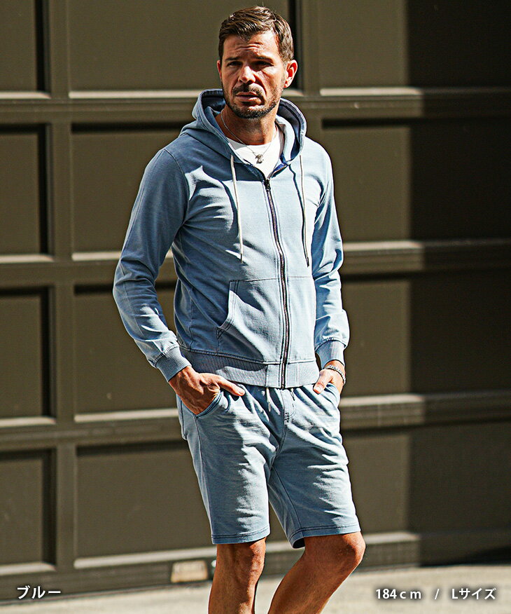 楽天市場】スウェット（カラーブルー）（スーツ・セットアップ｜メンズ