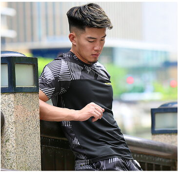 セットアップ メンズ 上下 セット 筋トレ 半袖 Tシャツ スポーツ ブランド メンズ夏 おしゃれ マッチョ ジムウェア トレーニングウェア ワークアウト ランニング ジョギング ルームウェア 総柄 部屋着 伸縮 M L XL XXL SOMEDIFF+ SMDF+ サムディフプラス サムディフ